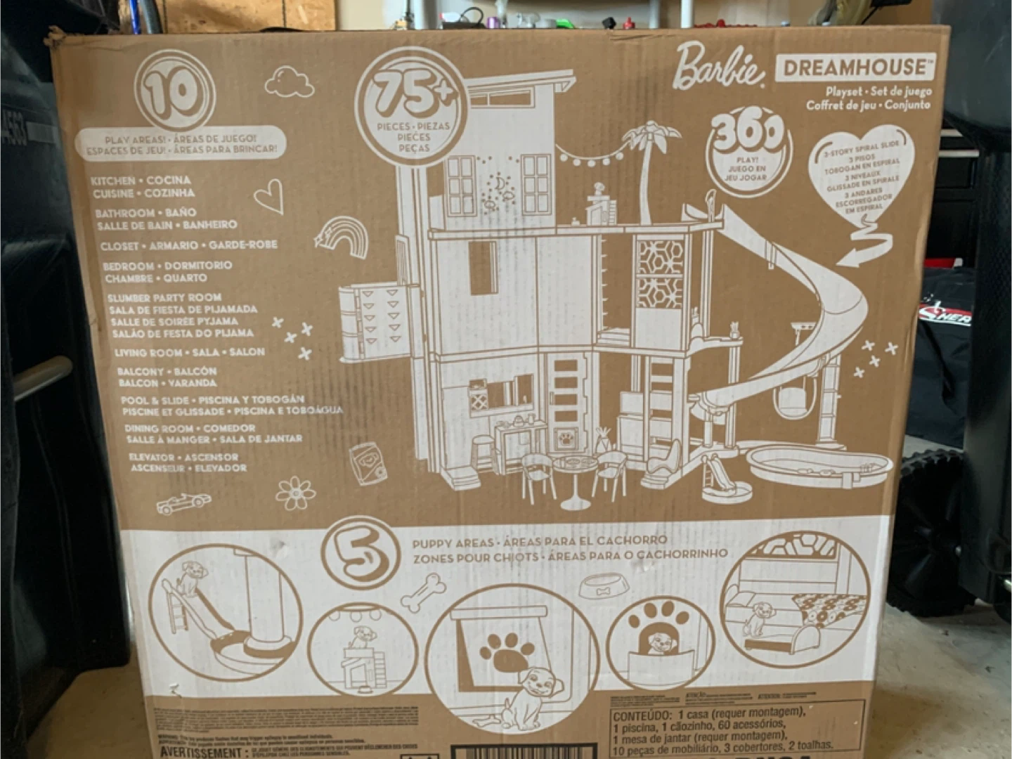 BNIB- Barbie Dreamhouse Playset - 75+ Pieces - photo 3