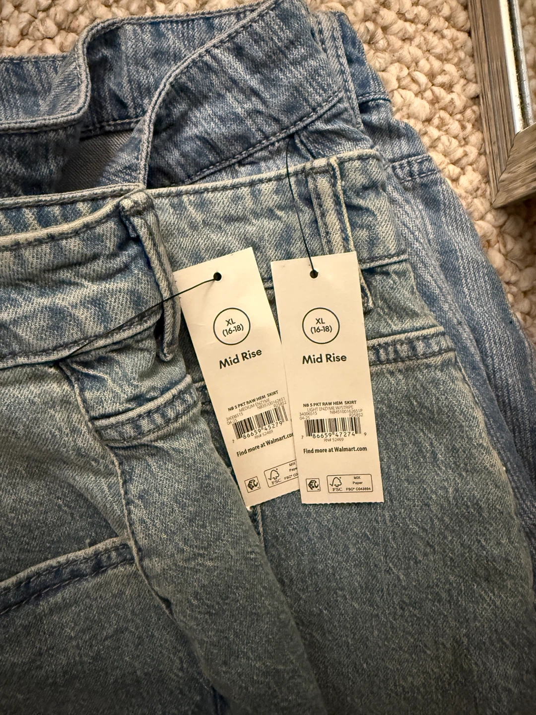2 No Boundaries Denim Mini Skirts - XL - photo 3