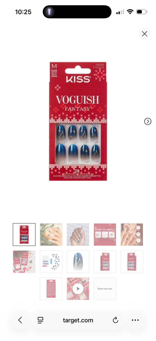 KISS Voguish Fantasy Medium Astrology Nails - New!