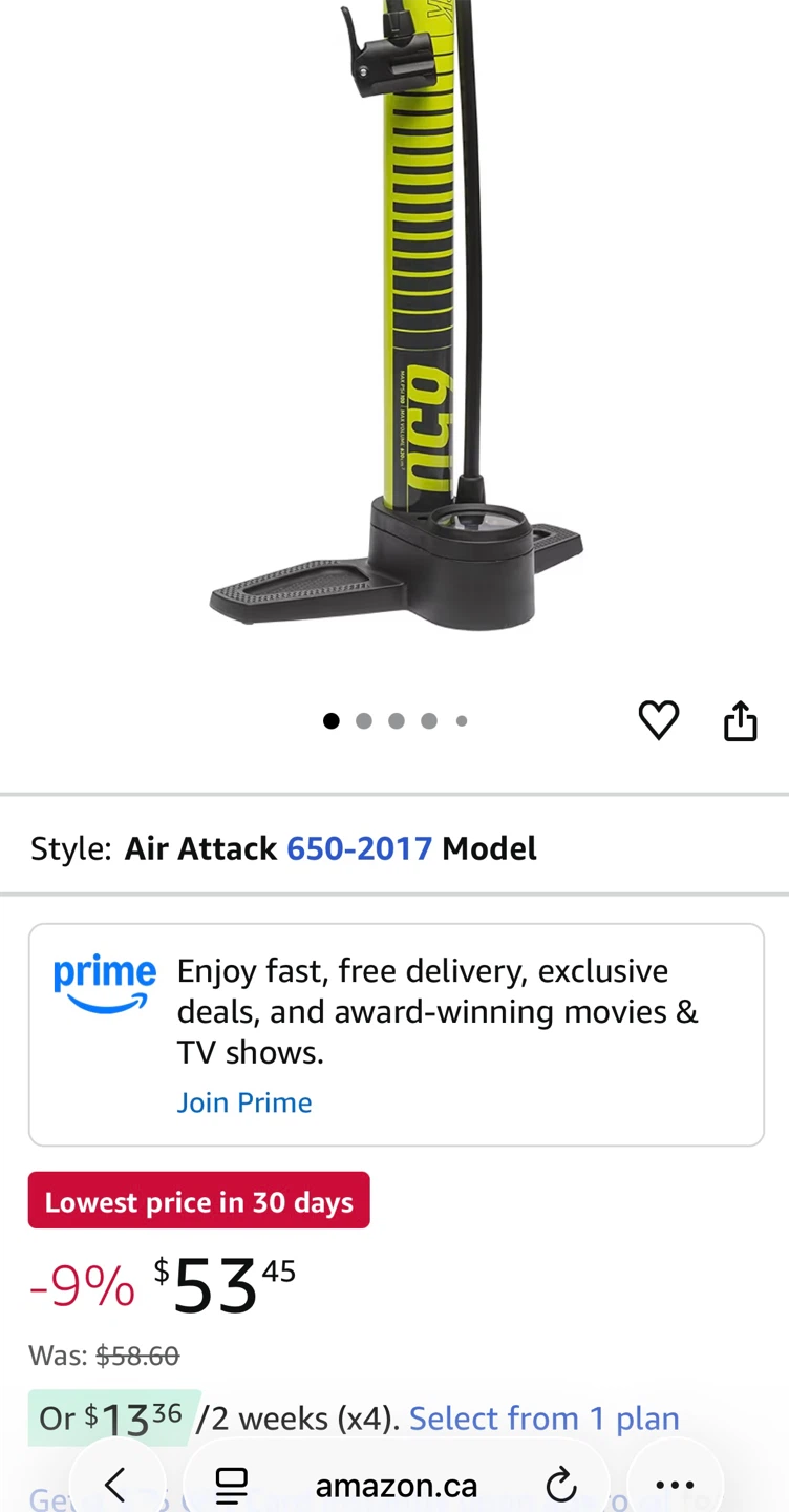 Bicycle Air Pump- Bell Air Attack 650 - photo 3
