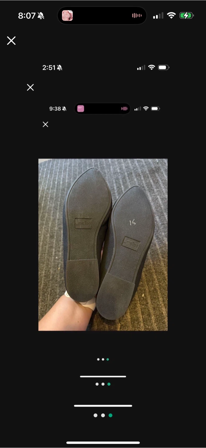 Me Too Black Mules Size 8W - photo 3
