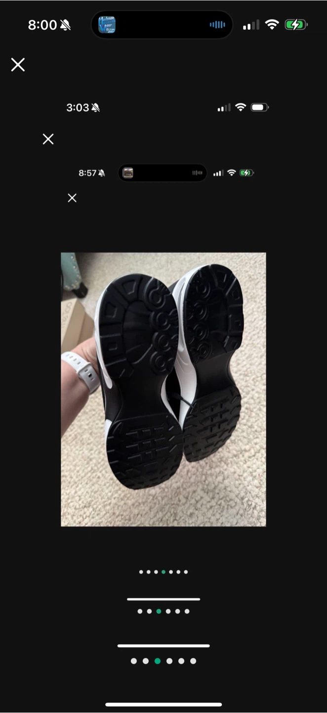 Women’s Black Gym shoes Sneakers - Size 9 WITH SPORT INSERT - photo 3