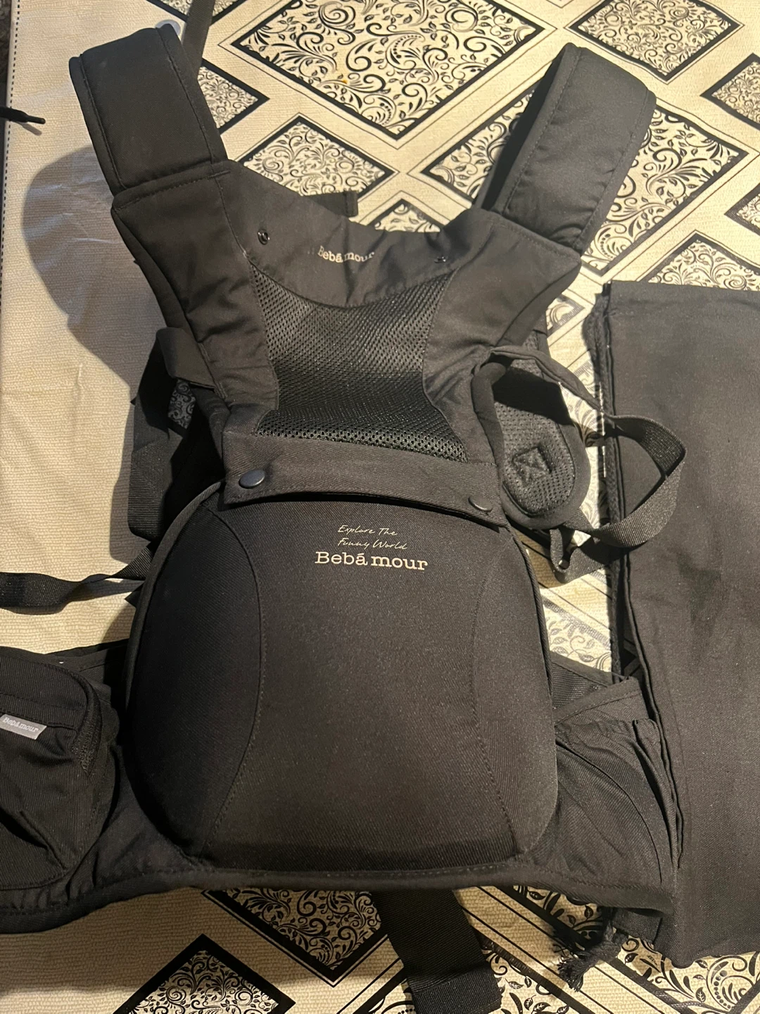 Bebamour Baby Carrier - 6 in 1 - Black - photo 4