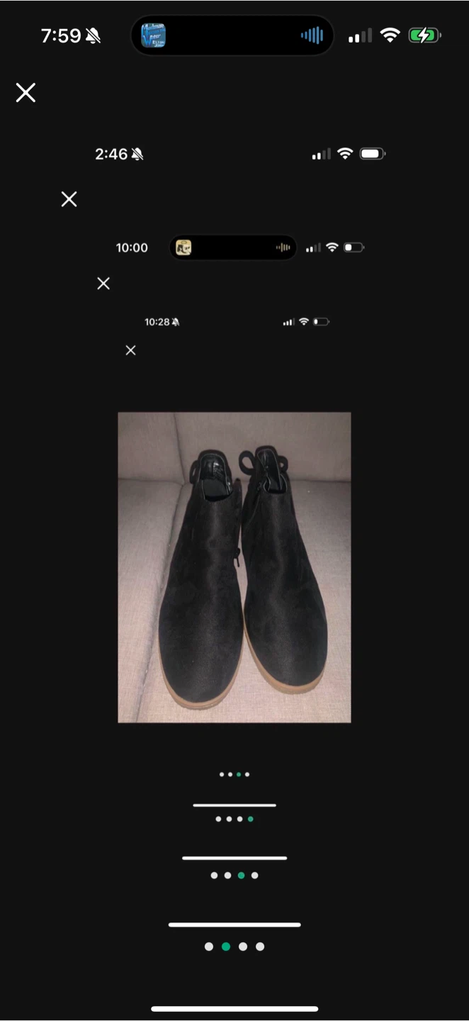 Comfortview Black Ankle Boots - Size 8 - photo 2