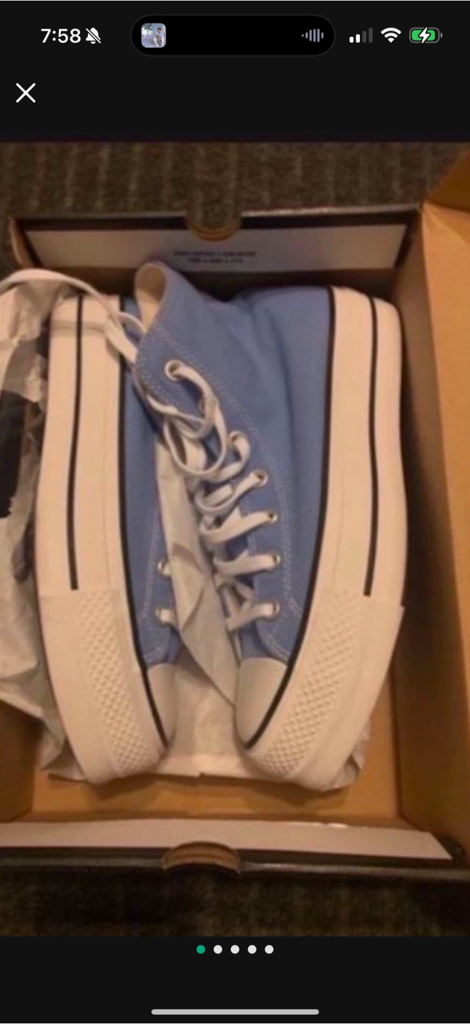 Converse Chuck Taylor All Star Lift High Top - Blue Size 8