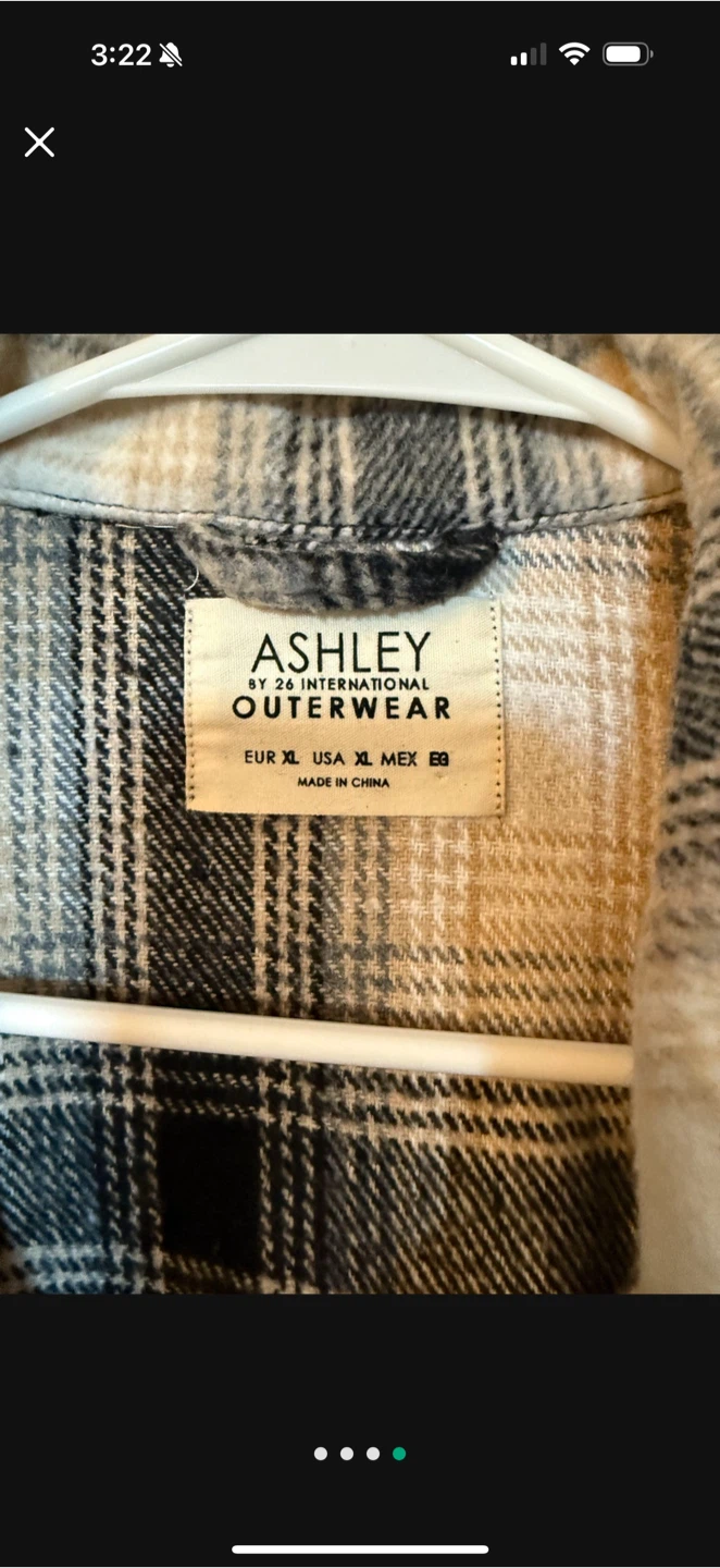 Ashley by 26 International Flannel Shacket XL - photo 4