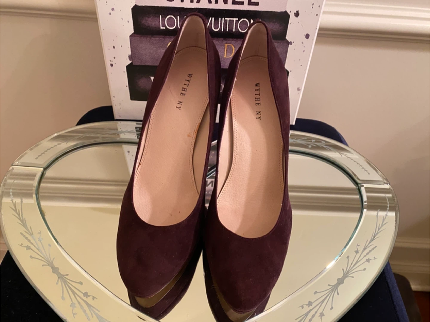 Withe NY Suede Heels - Size 38.5 - photo 2