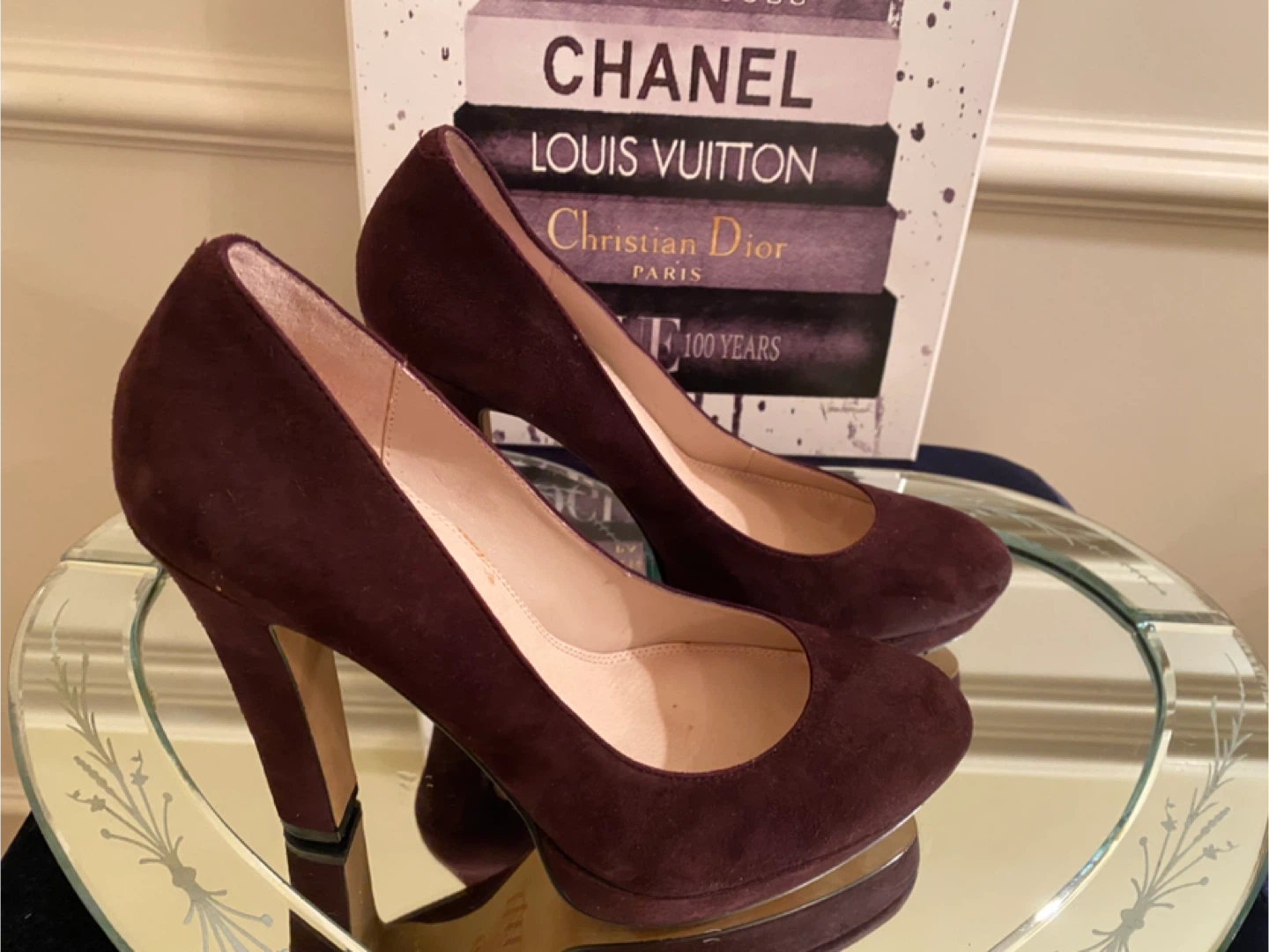 Withe NY Suede Heels - Size 38.5 - photo 3