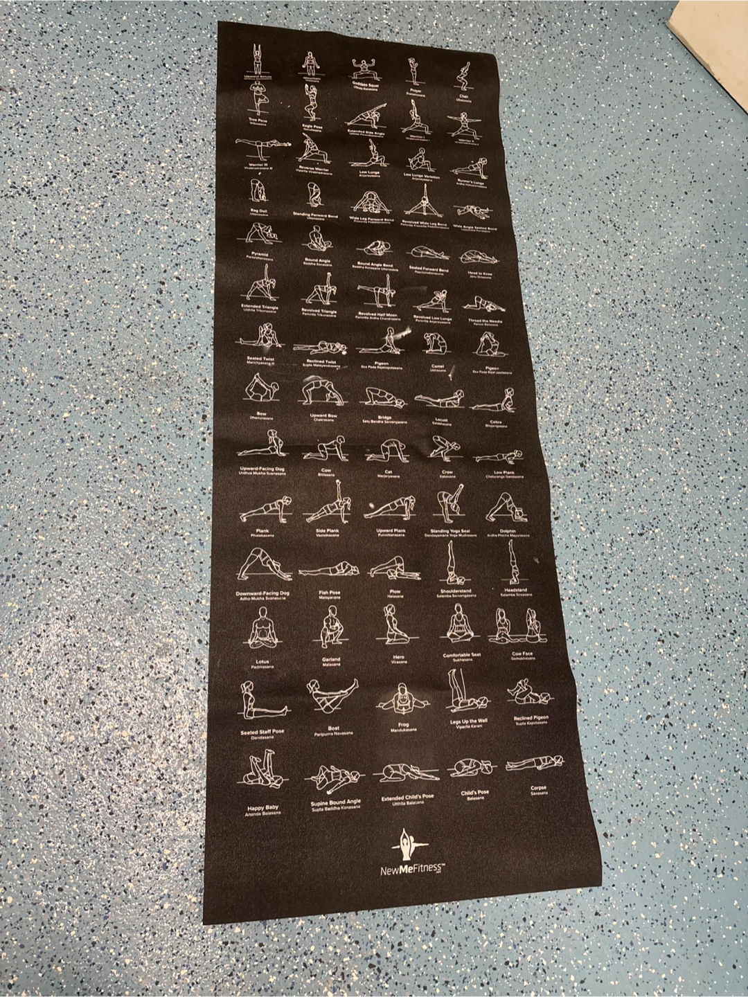 NewMe Fitness Yoga Mat with Poses