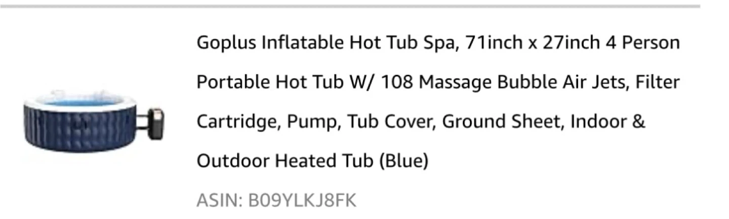 Go Plus Inflatable Hot Tub 2-4 Person - photo 3