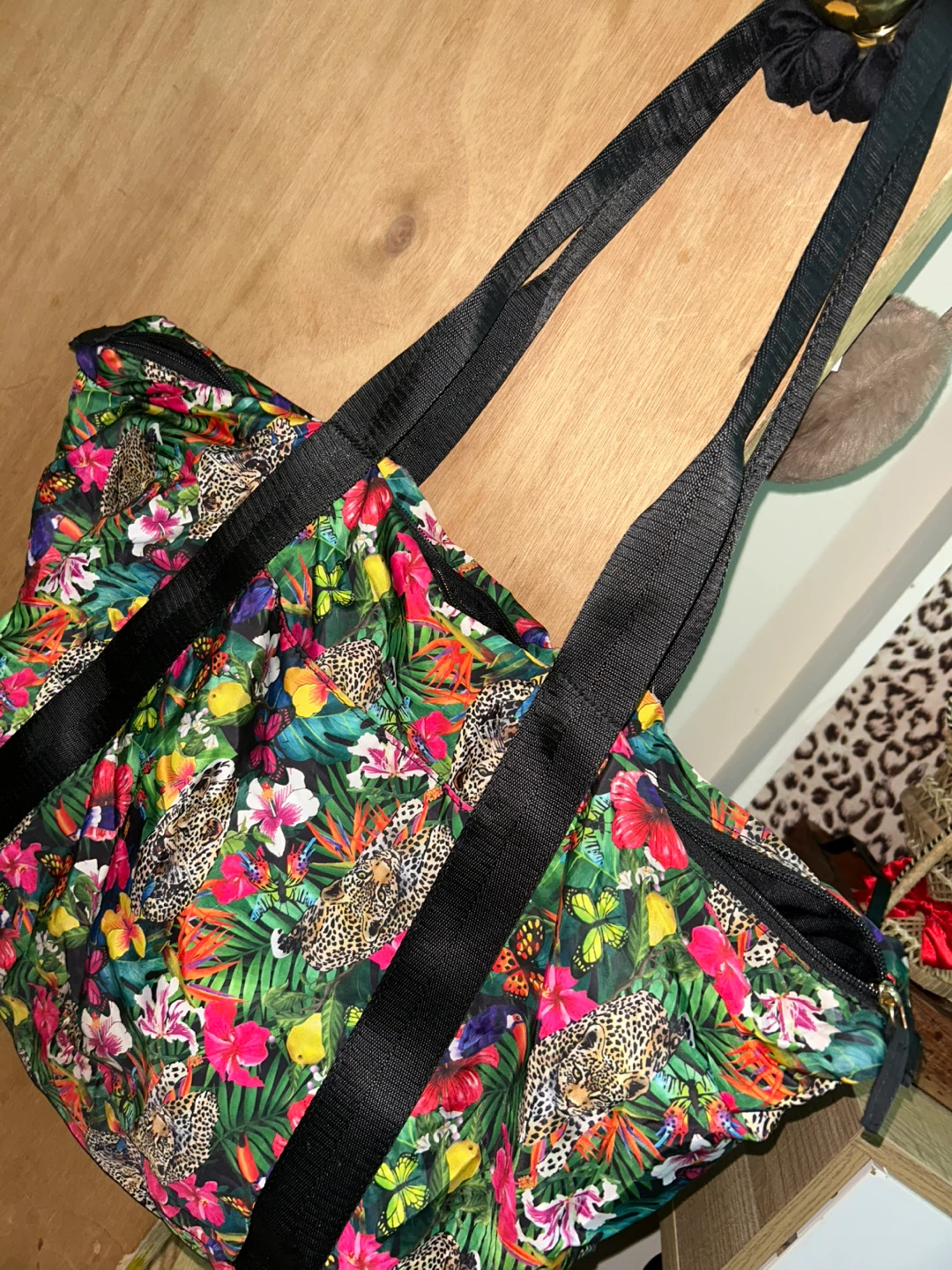 ALDO Floral & Leopard Print Tote Bag - photo 2