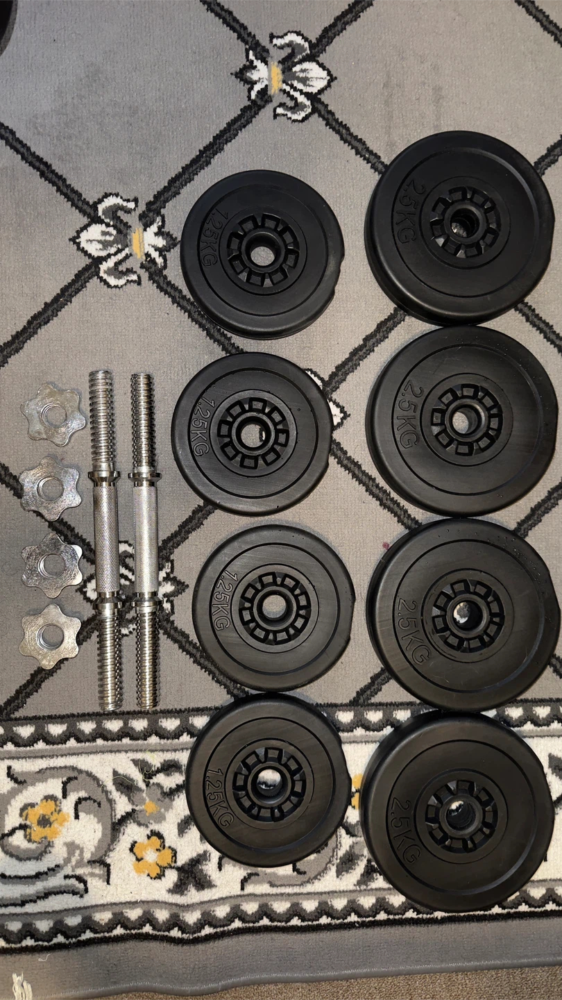 18lb Adjustable Dumbbell Set total (36)lb