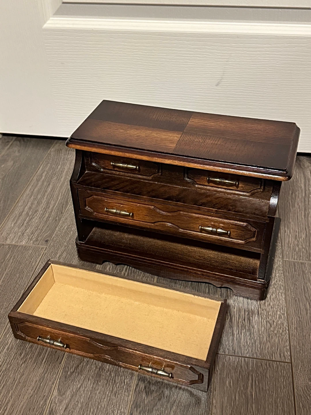 Antique Wooden Jewellery Box - photo 4