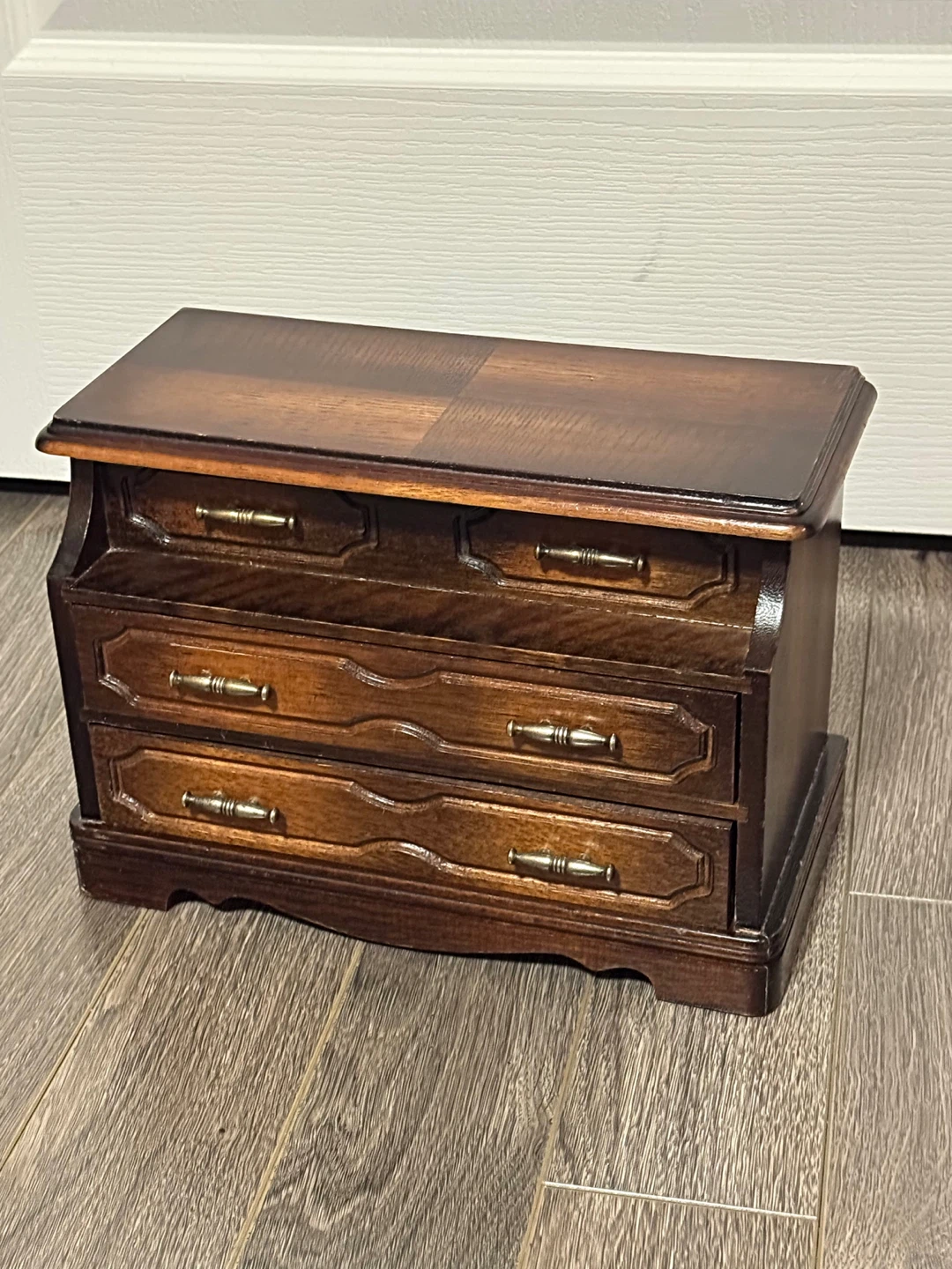 Antique Wooden Jewellery Box