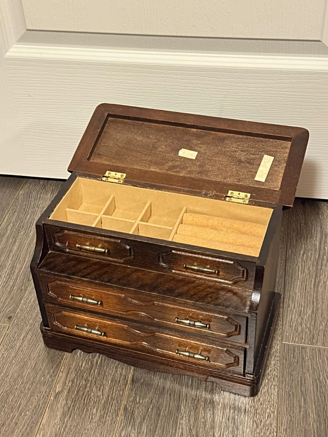 Antique Wooden Jewellery Box - photo 2