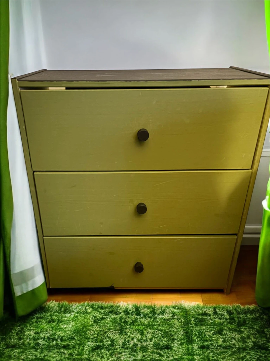 Green 3-Drawer Dresser - photo 3