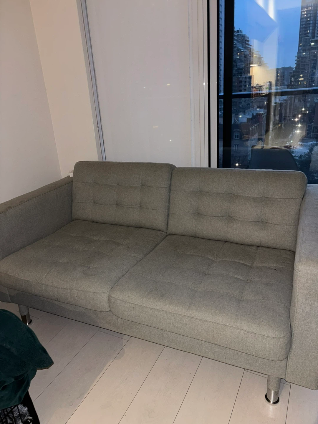 Ikea Morabo Grey Two-Seater Sofa