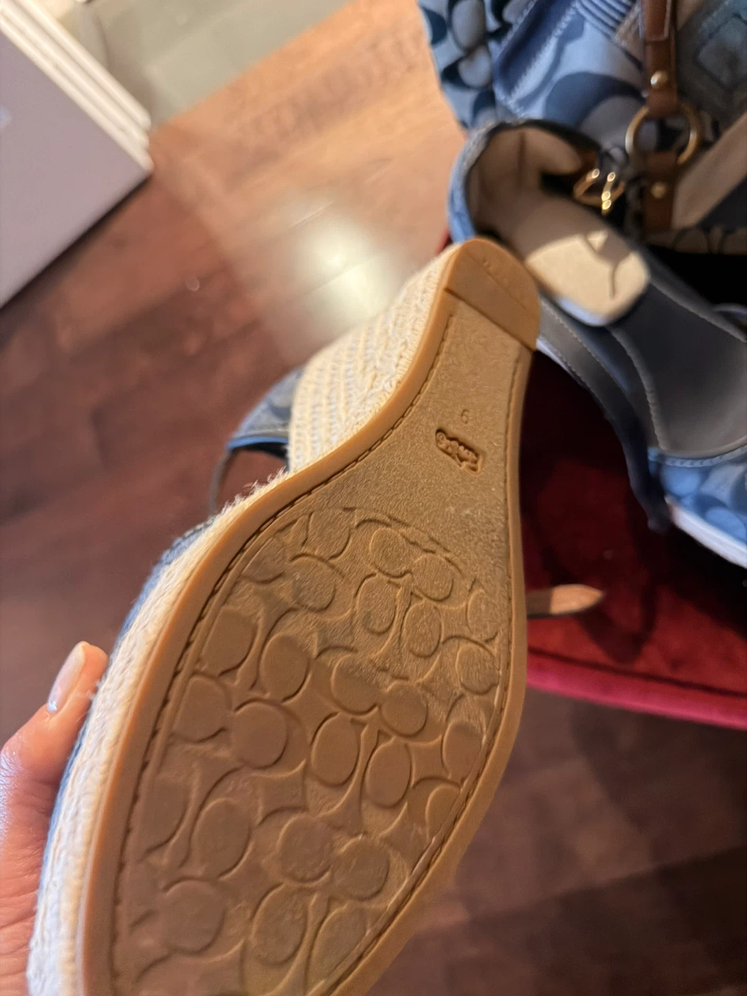 Coach Espadrille Wedge Sandals, Size 9🏆 - photo 3