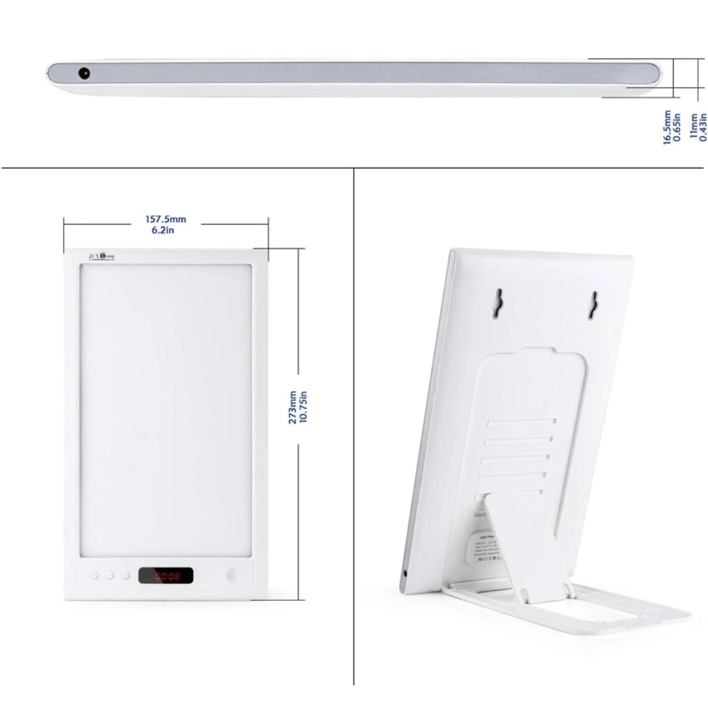 New 12000Lux Full Spectrum UV-Free Light Therapy Alarm Clock - photo 3