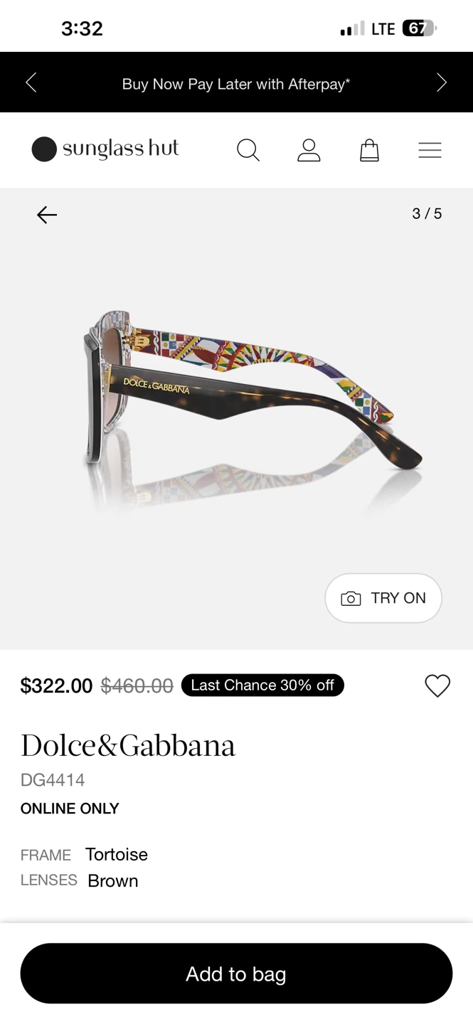 Dolce&Gabbana DG4414 Tortoise Frame Sunglasses - photo 3