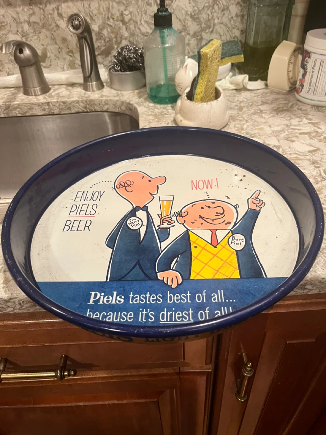 Vintage Piels Light Beer Serving Tray