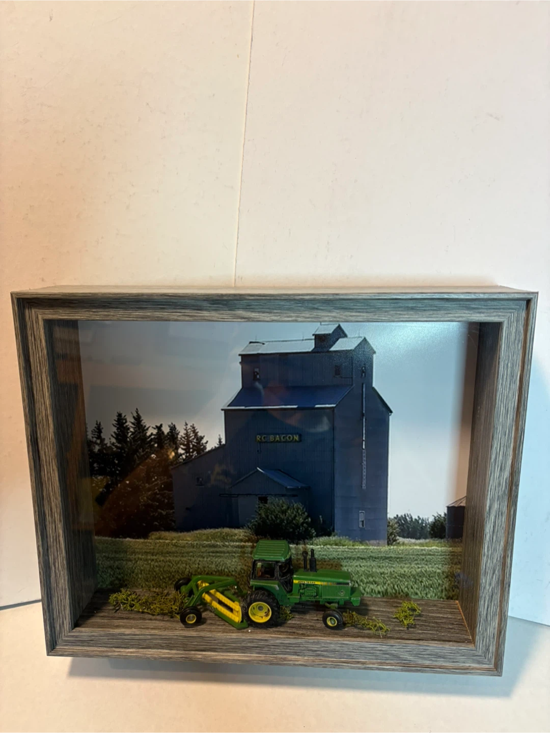 Framed RC Bacon Grain Elevator Diorama