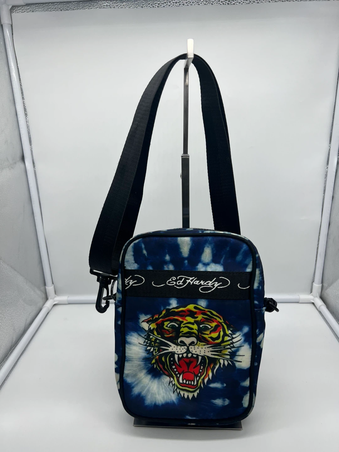 Ed Hardy Blue Tie Dye Graphic Crossbody - photo 2