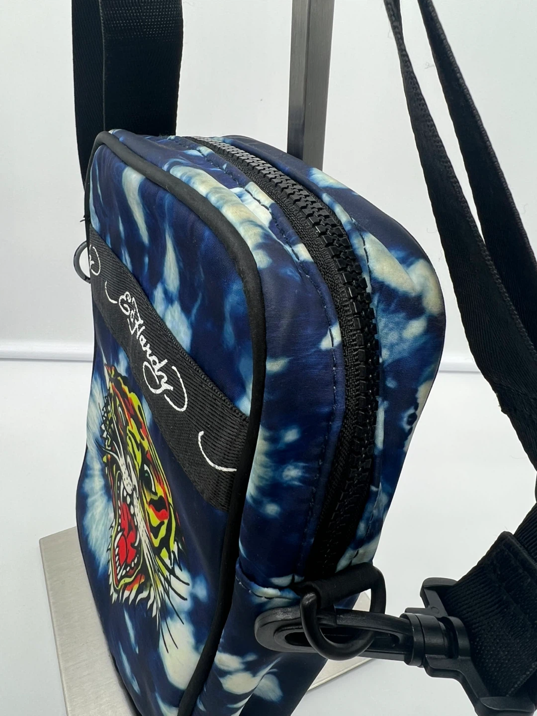 Ed Hardy Blue Tie Dye Graphic Crossbody - photo 4