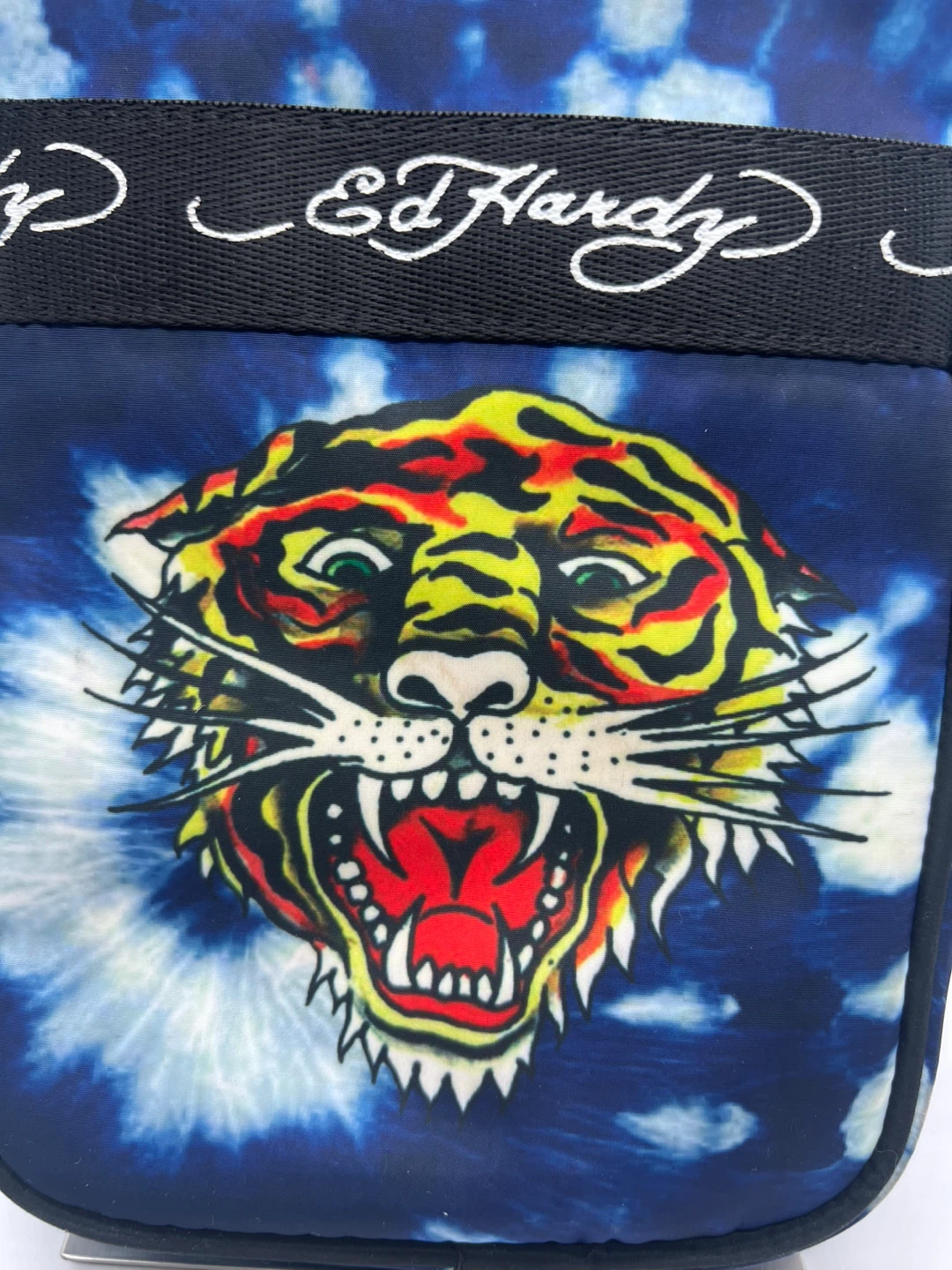 Ed Hardy Blue Tie Dye Graphic Crossbody - photo 3