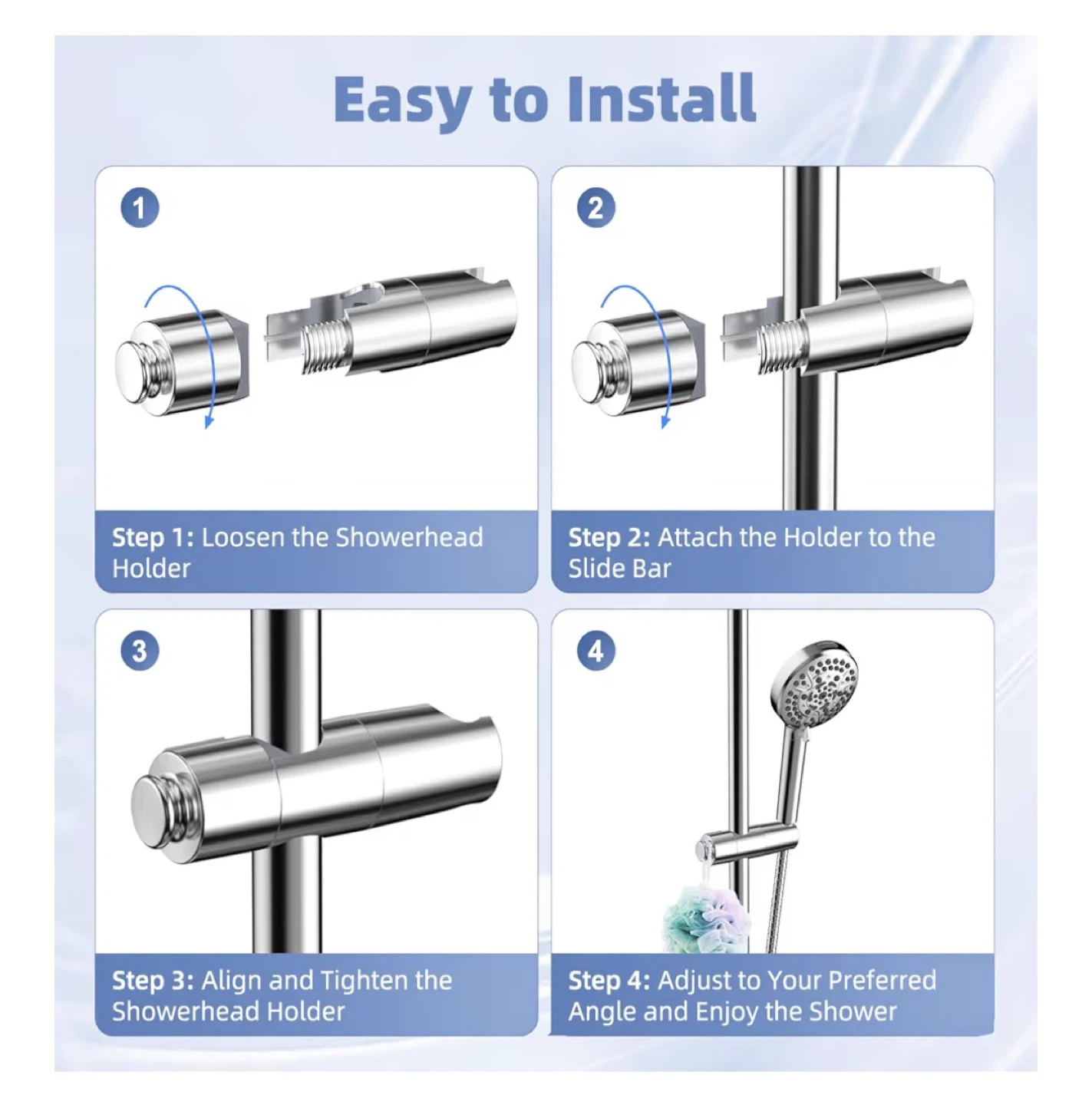 Adjustable Shower Head Holder - Brand New - photo 2