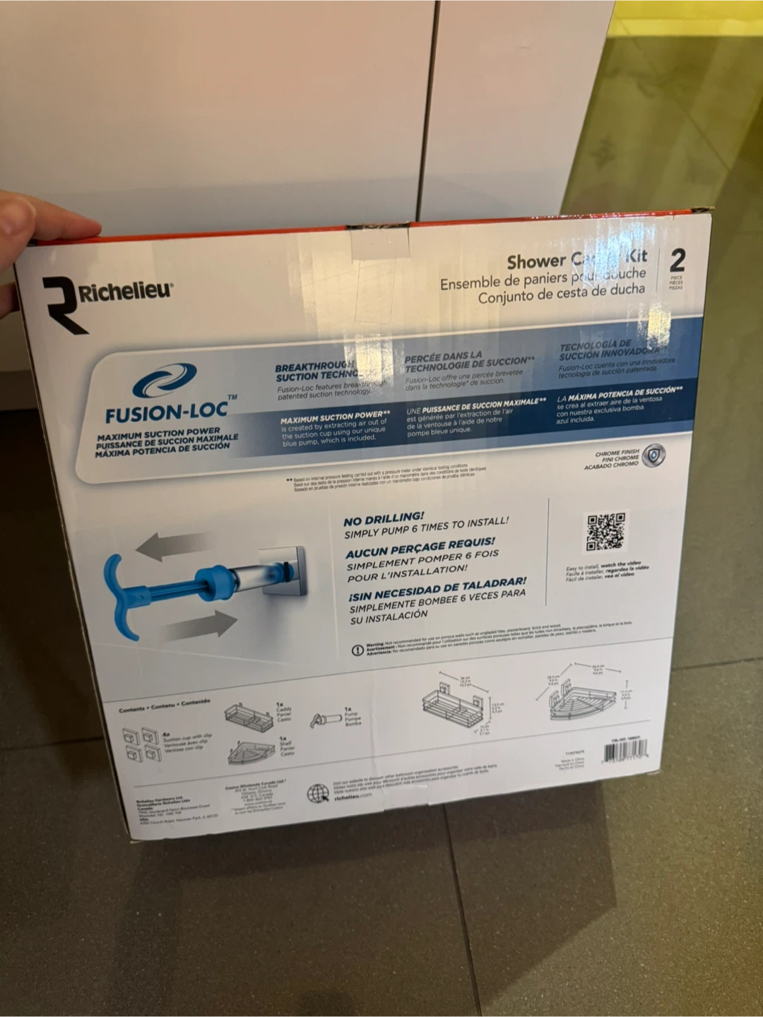Richelieu Fusion-Loc Shower Caddy Kit, 2 Piece - photo 2