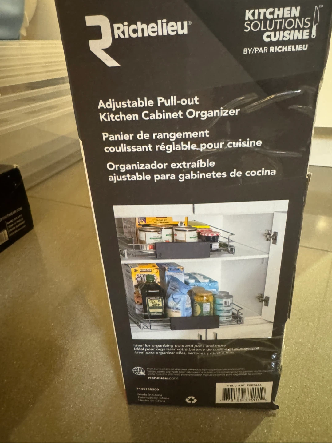 Richelieu Adjustable Pull-out Kitchen Cabinet Organizer - photo 3