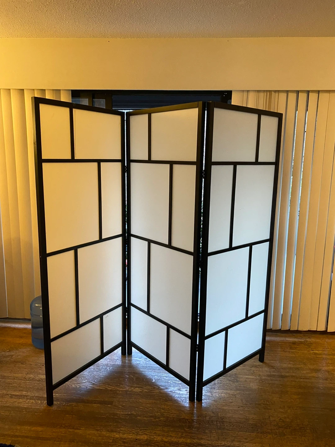 Room Divider Screen - Black Frame - photo 2
