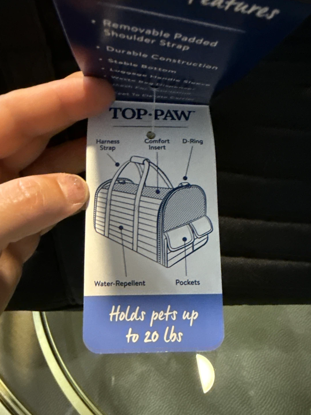 TOP-PAW Travel Duffel Pet Carrier - Black - photo 4