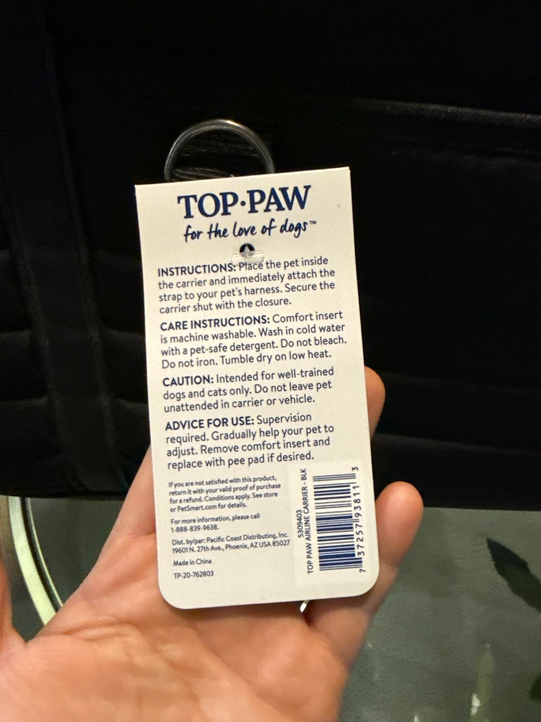 TOP-PAW Travel Duffel Pet Carrier - Black - photo 5