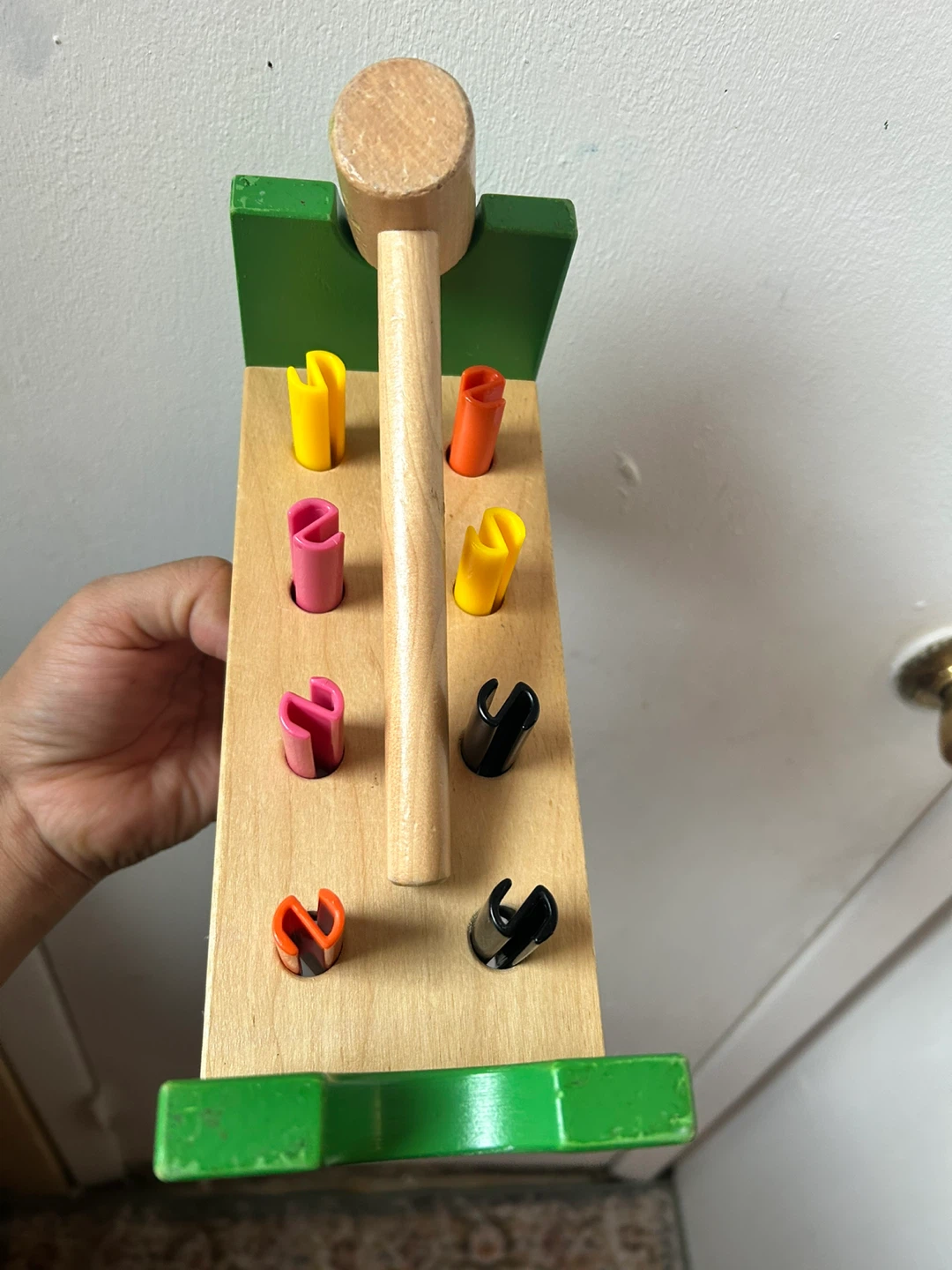 pegboard toy with a hammer 🥕 - photo 2