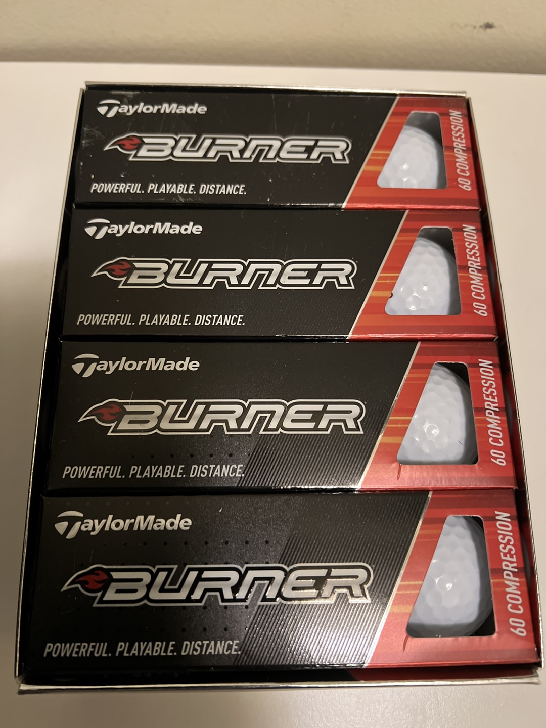 Brand New-TaylorMade Burner Golf Balls - 60 Compression