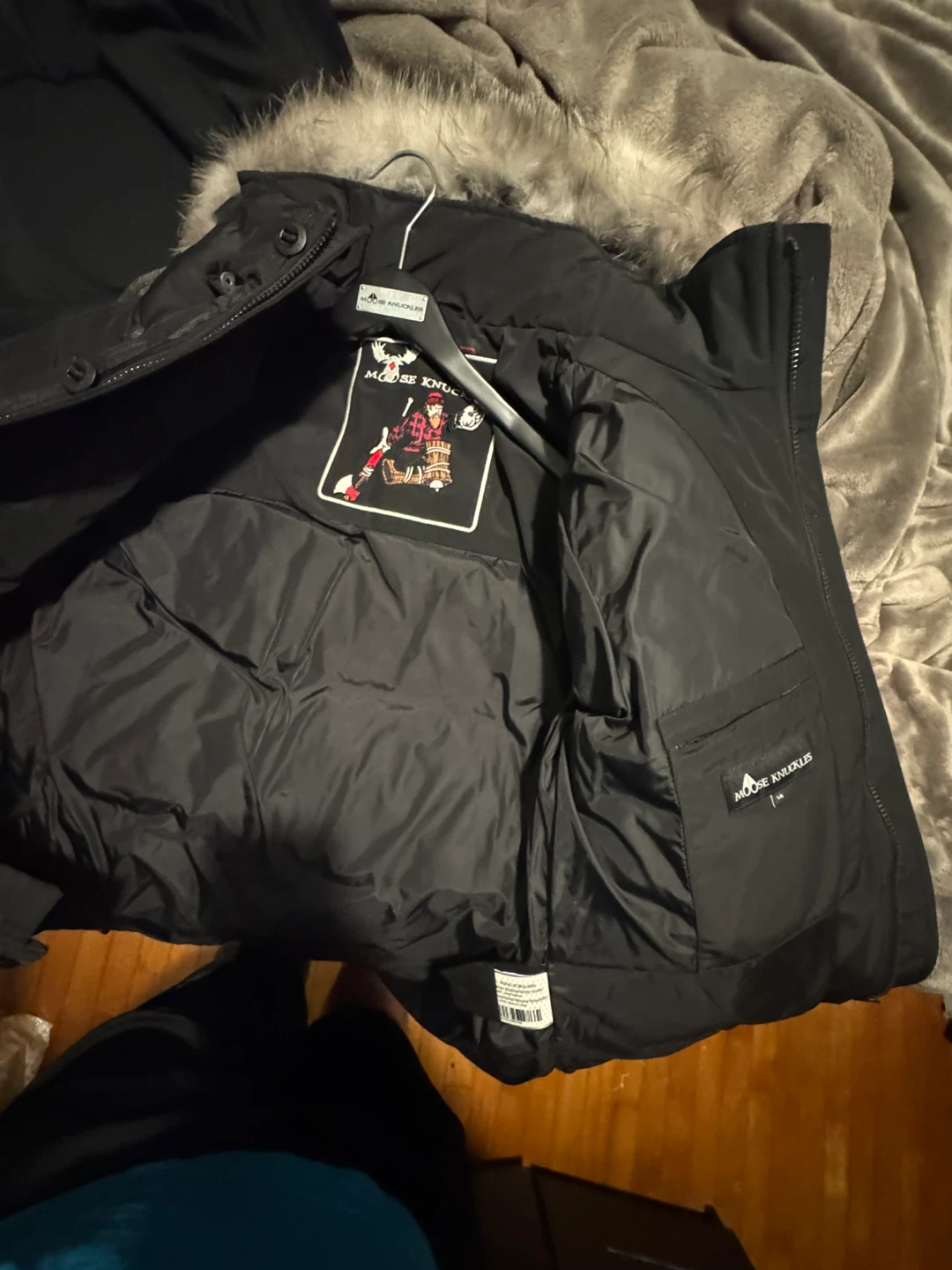Moose Knuckles Port Dufferin Jacket Black, Size L - photo 2