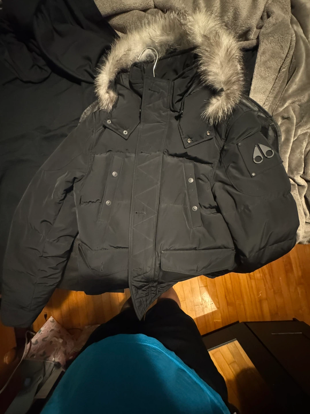 Moose Knuckles Port Dufferin Jacket Black, Size L