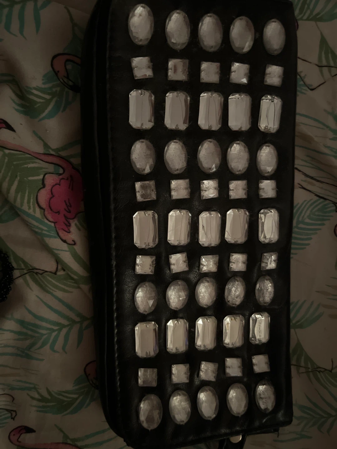 Black Embellished Clutch