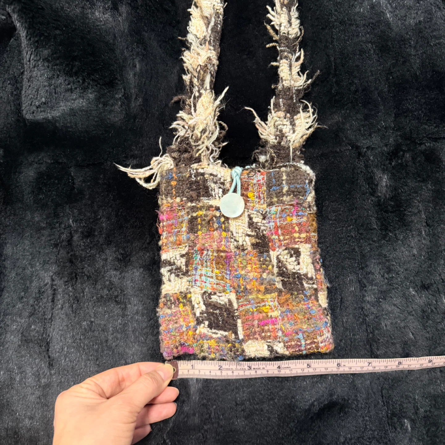Handmade Colorful Woven Shoulder Bag - photo 3