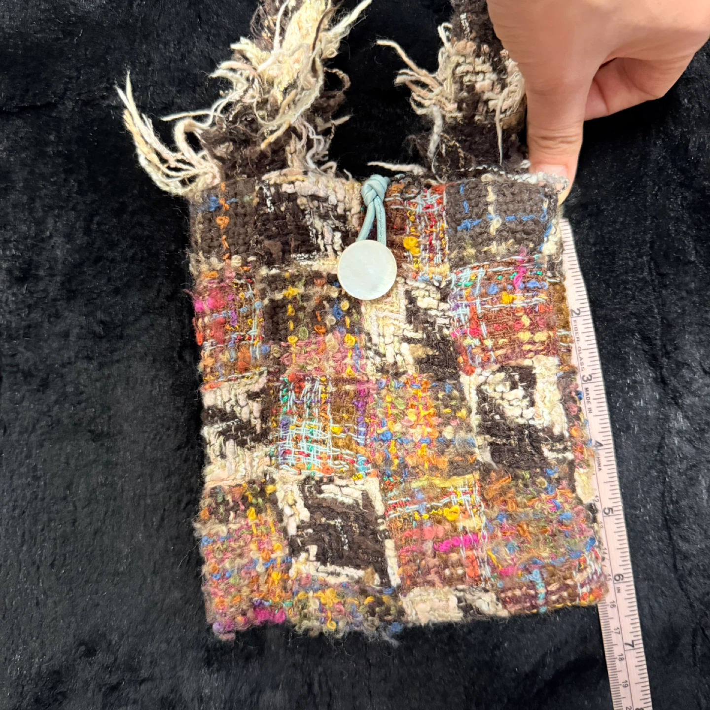 Handmade Colorful Woven Shoulder Bag - photo 4