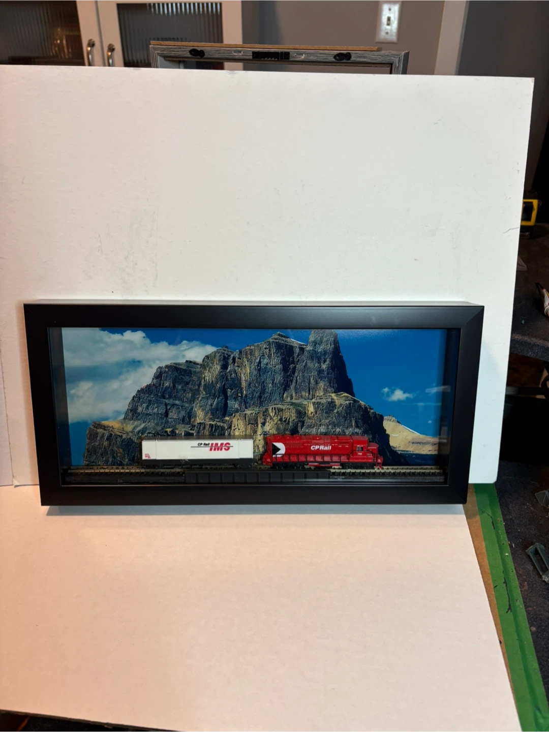 Framed CP Rail Train Display