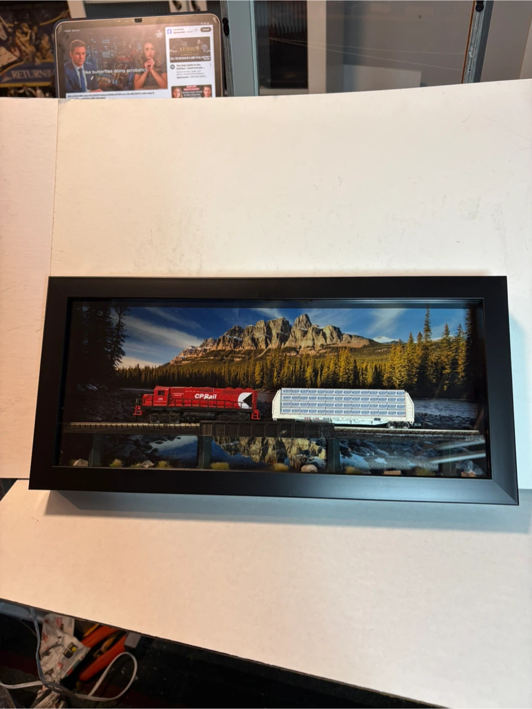 CP Rail Train Framed Art