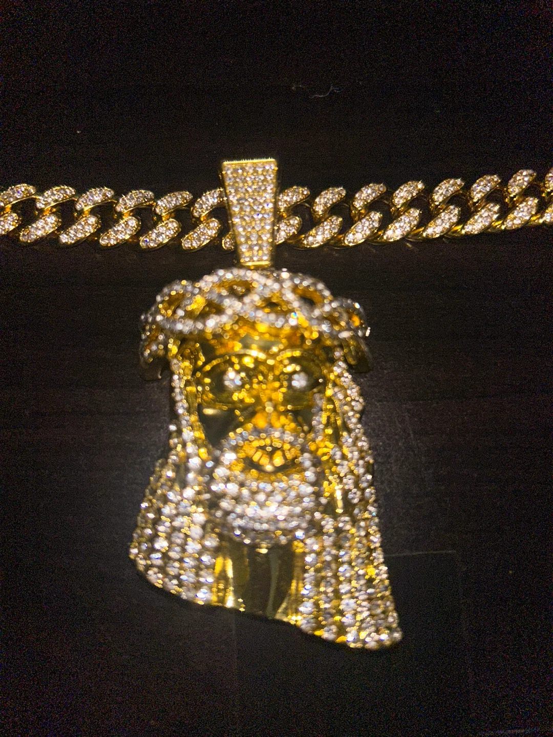 Gold Jesus Piece Pendant Necklace - photo 2
