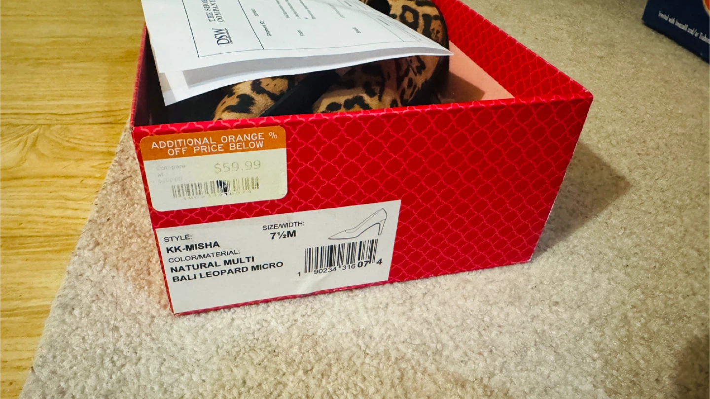 Brand new Kelly & Katie KK-MISHA Leopard Heels - Size 7.5M - photo 3