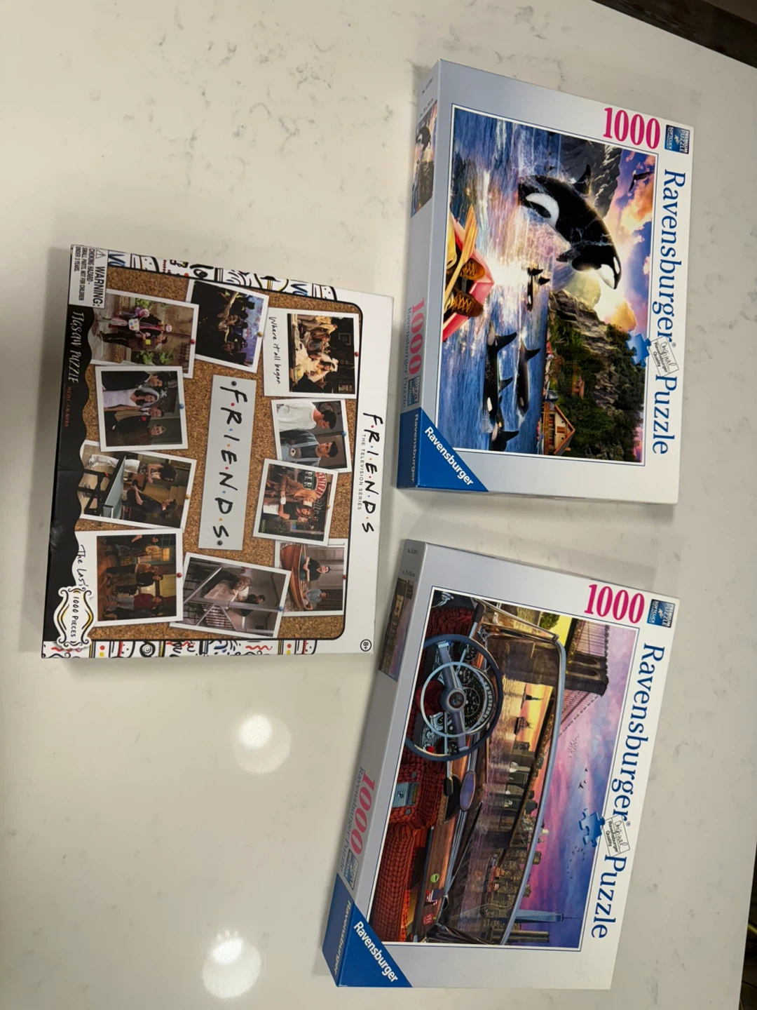 Assorted 1000 piece puzzles