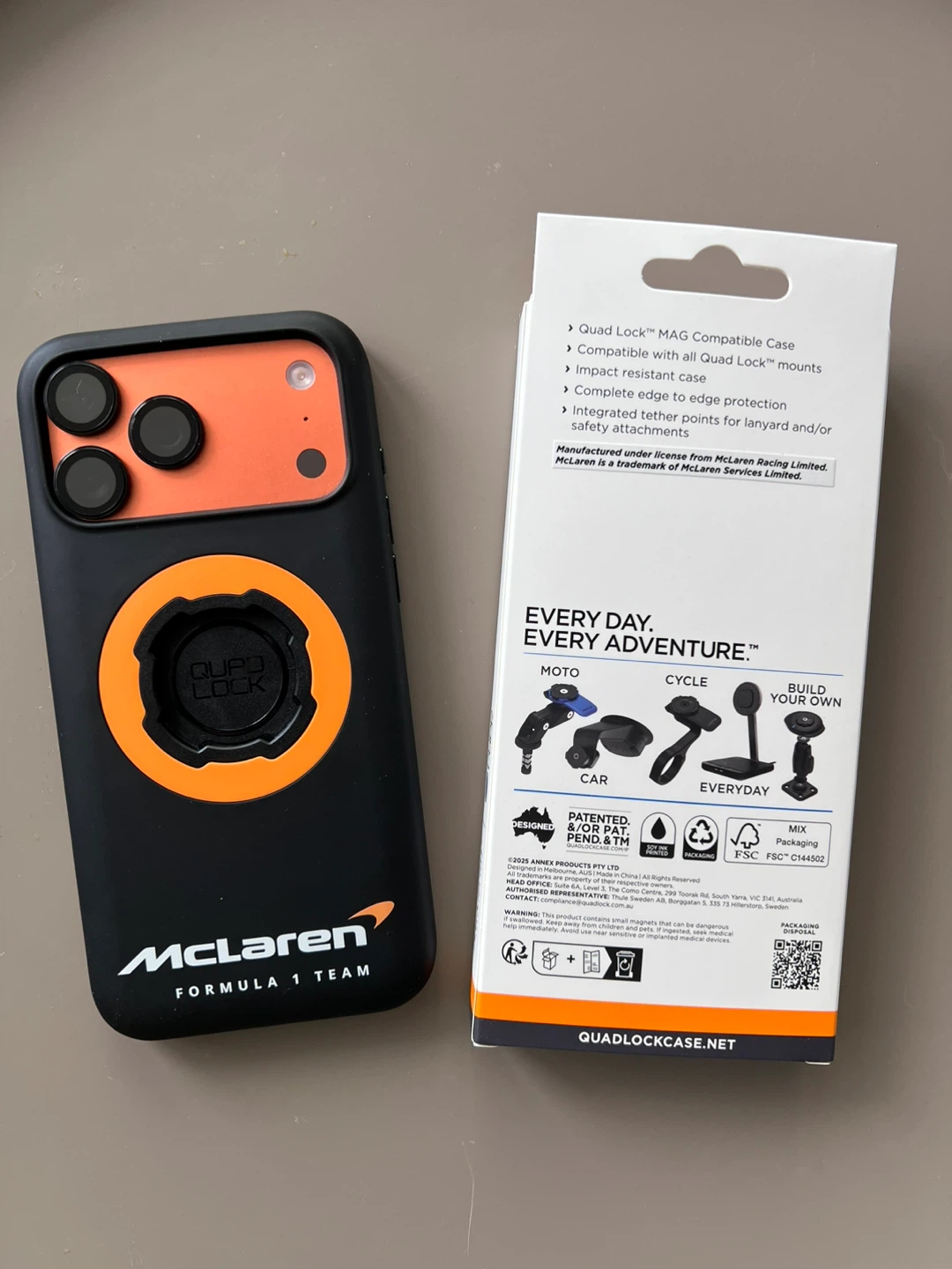 iPhone 17 Pro Max Quad Lock x McLaren MAG Case - photo 2