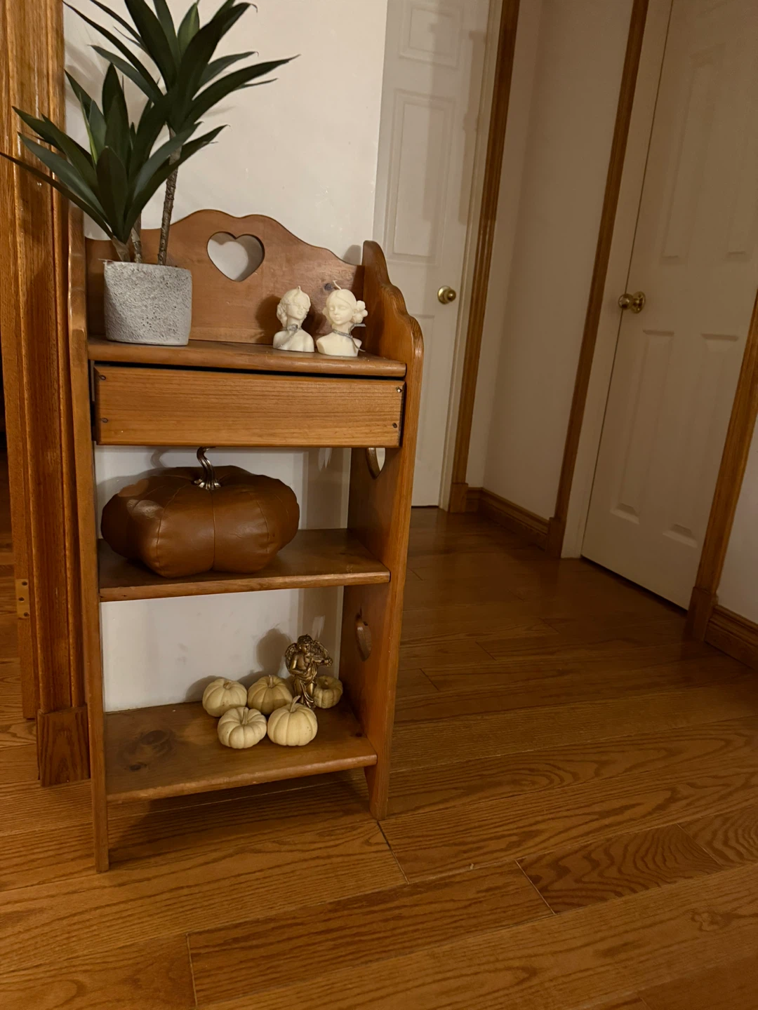 Wooden Shelf with Heart Cutouts - photo 3