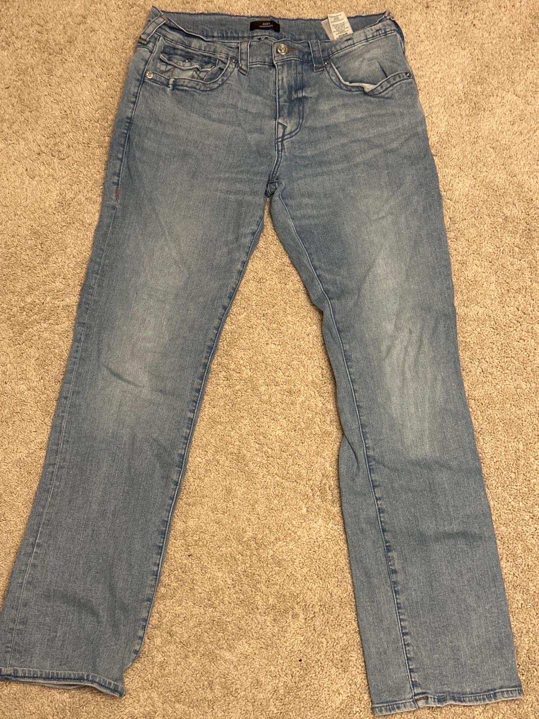 True Religion Ricky Relaxed Straight Jeans - Size 33 - photo 2